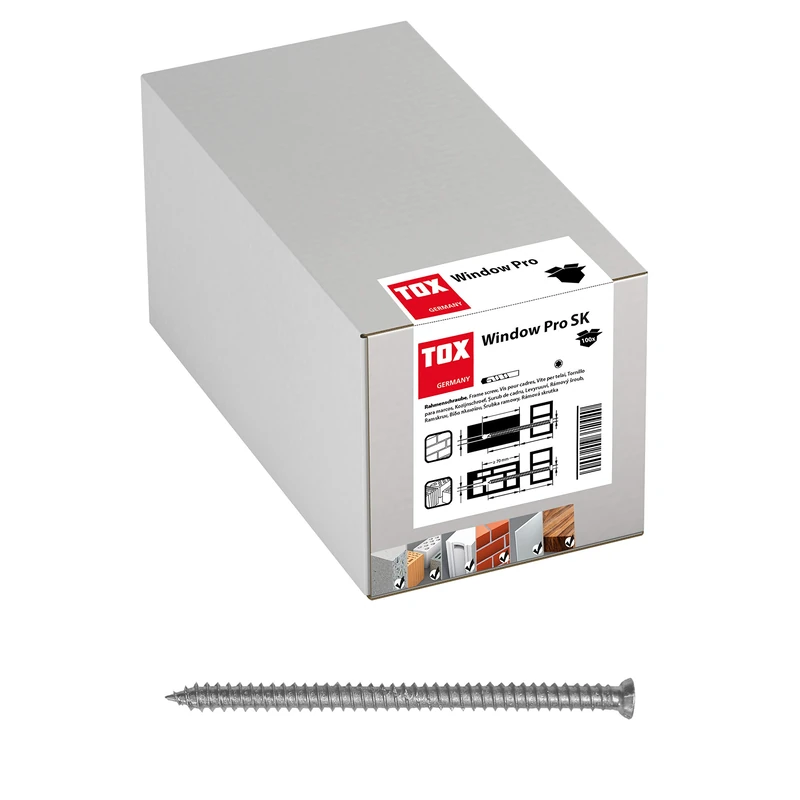 TOX frame screw Window Pro SK 7,5 x 212 mm, 100 pieces, 09110145