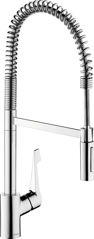 hansgrohe Cento - kitchen tap, 2 sprays, kitchen sink tap with spout height 187 mm, kitchen mixer tap with swivel spout, chrome, 14806000