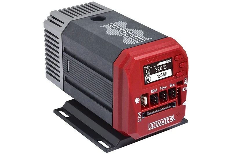 Aquacomputer Aquastream XT USB 12V Pumpe - Ultimate Version, OLED, black/red - Image 1