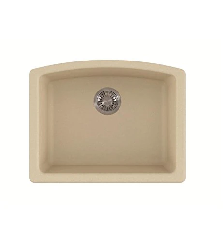 Franke ELG11022VAN Ellipse Granite Undermount Single Bowl Kitchen Sink, Vanilla