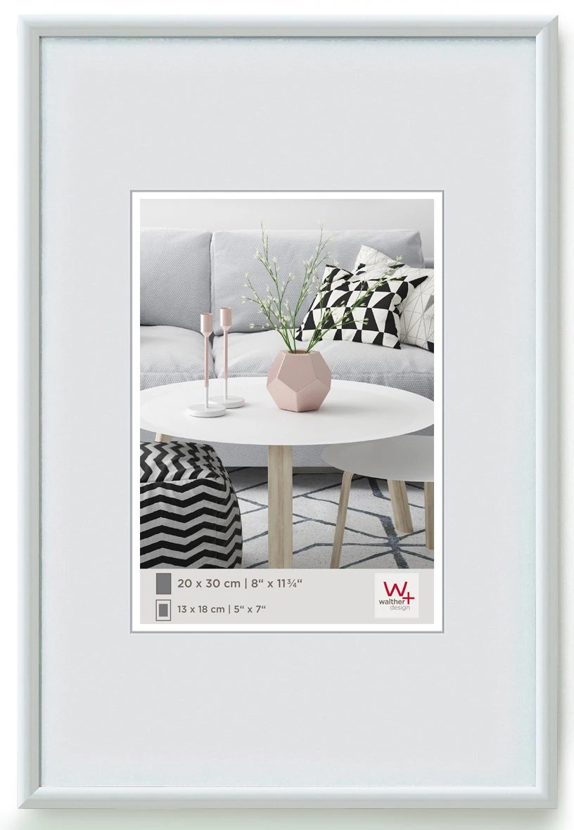 walther Design Picture Frame White 30 x 30 cm Galeria Plastic Frame KW330H