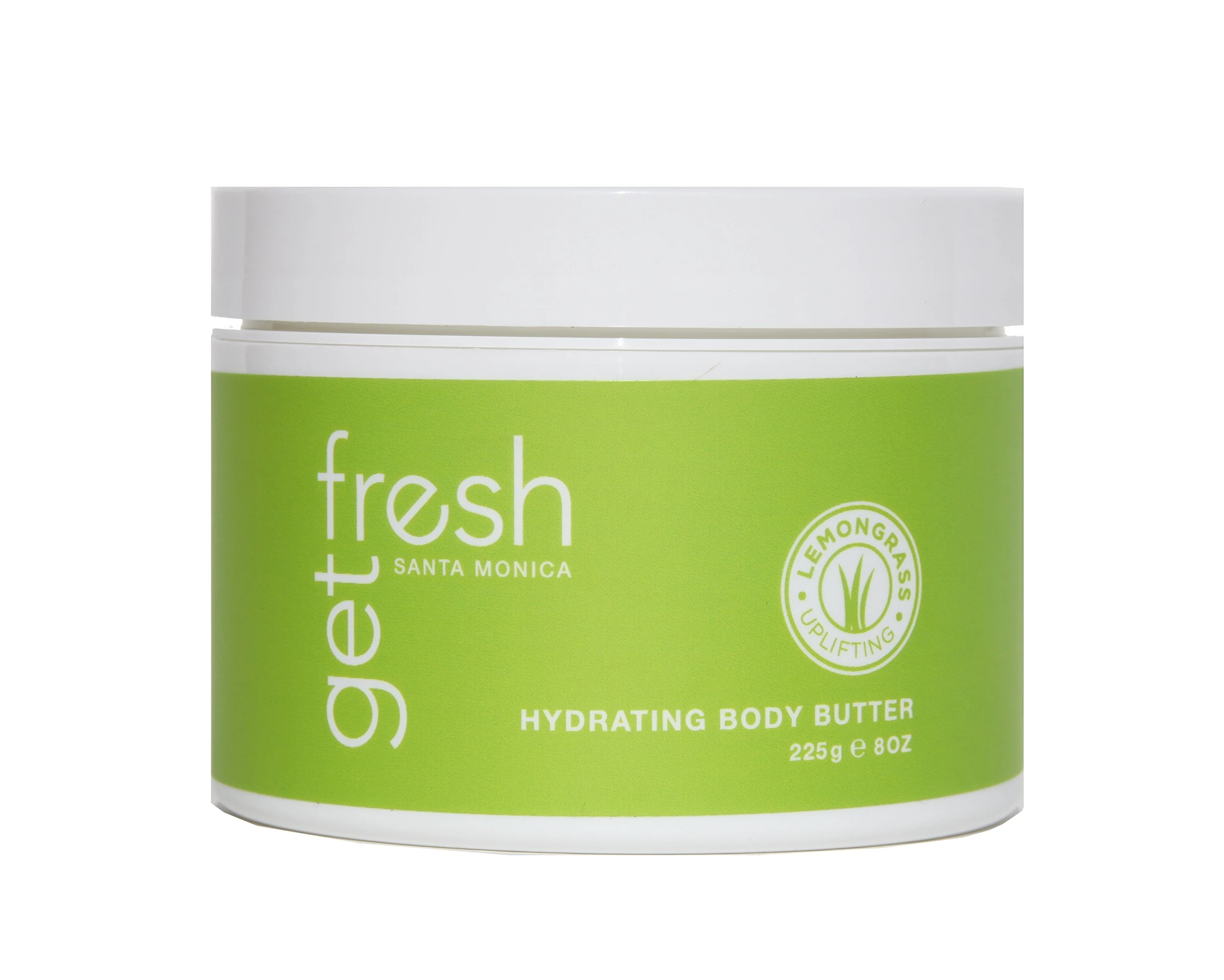 Hydrating Body Butter by Get Fresh Lemongrass Fragrance Moisturising Shea Butter 225g