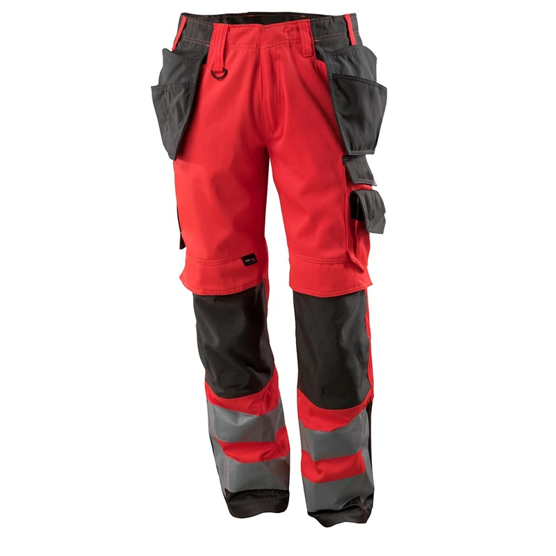 Mascot 15531860-22218-76C56 Size L76cm/C56 "Wigan" Craftsmen's Trousers - Red/Dark Anthracite