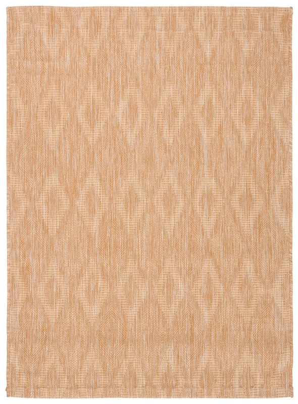Safavieh Contemporary Indoor/Outdoor Woven Rectangle Area Rug, Courtyard Collection, CY8522, in Natural / Natural, 122 X 170 cm for Garden, Patio or Any Outdoor Space