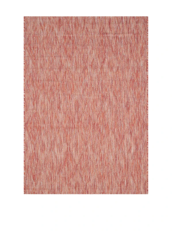 Safavieh Contemporary Indoor/Outdoor Woven Rectangle Area Rug, Courtyard Collection, CY8522, in Red / Red, 79 X 152 cm for Garden, Patio or Any Outdoor Space