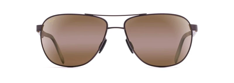 Maui Jim Men’s H728-01M Sunglasses, marron mate, 61/16/140