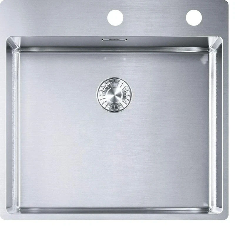 BXX 210-50 530 x 510 mm, 3 1/2", Integral, with Drain Valve, with tap Bench, drip-Free, Brushed
