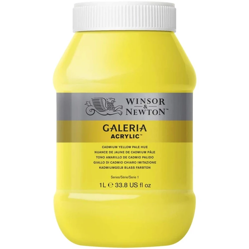 Winsor & Newton Galeria Acrylic, Kadmiumgelb Blass, 1000ml - Acrylfarbe