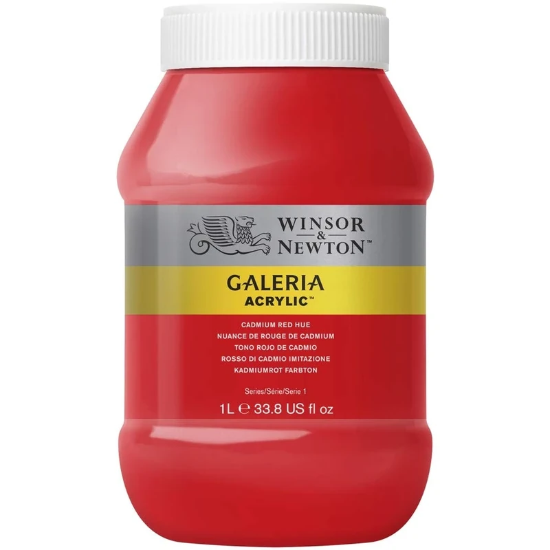 Winsor & Newton Galeria Acrylic, Kadmiumrot, 1000ml - Acrylfarbe