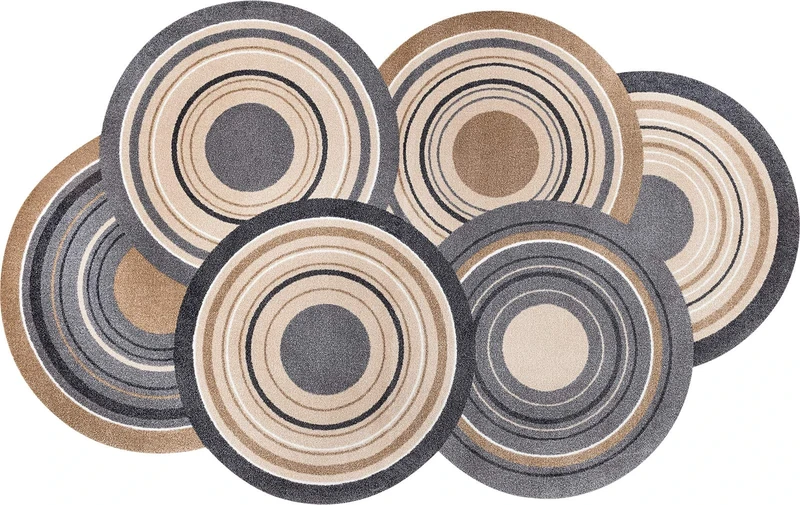 Wash&Dry Door Mat, Acrylic, Multicoloured, 70x120x0.9 cm