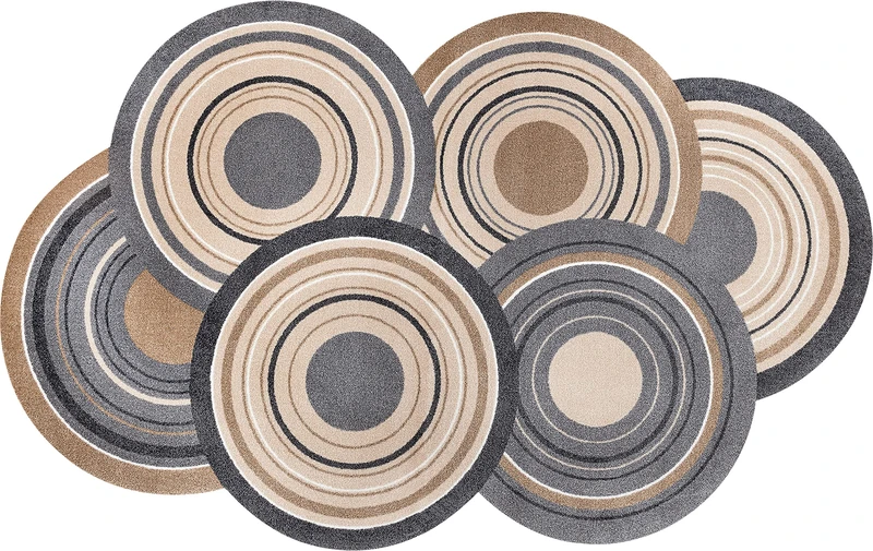 wash + dry Cosmic Colours Nature Doormat, Acrylic, Colourful, 110 x 175 x 0.9 cm