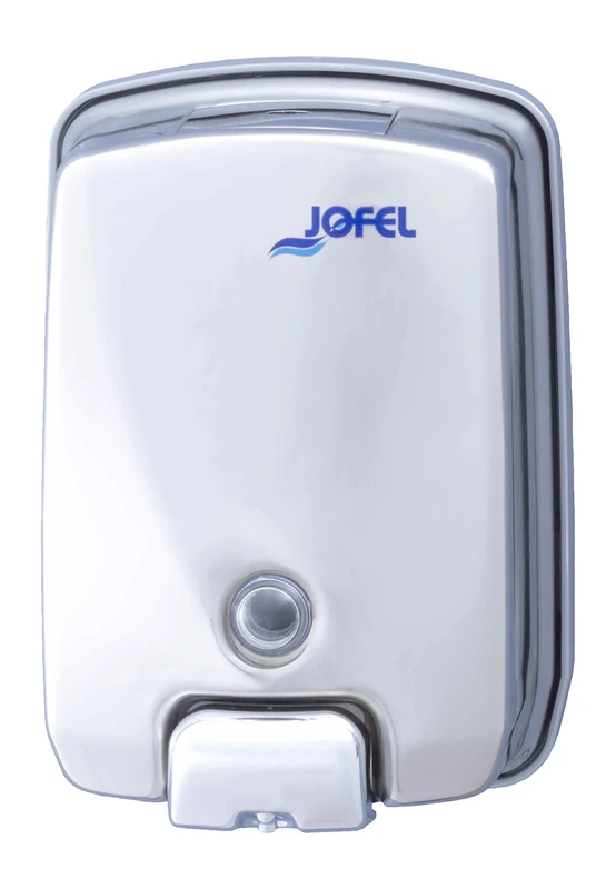 Jofel AC54500 Futura Soap Dispenser, Shiny Stainless Steel, Refillable, 1 Litre.