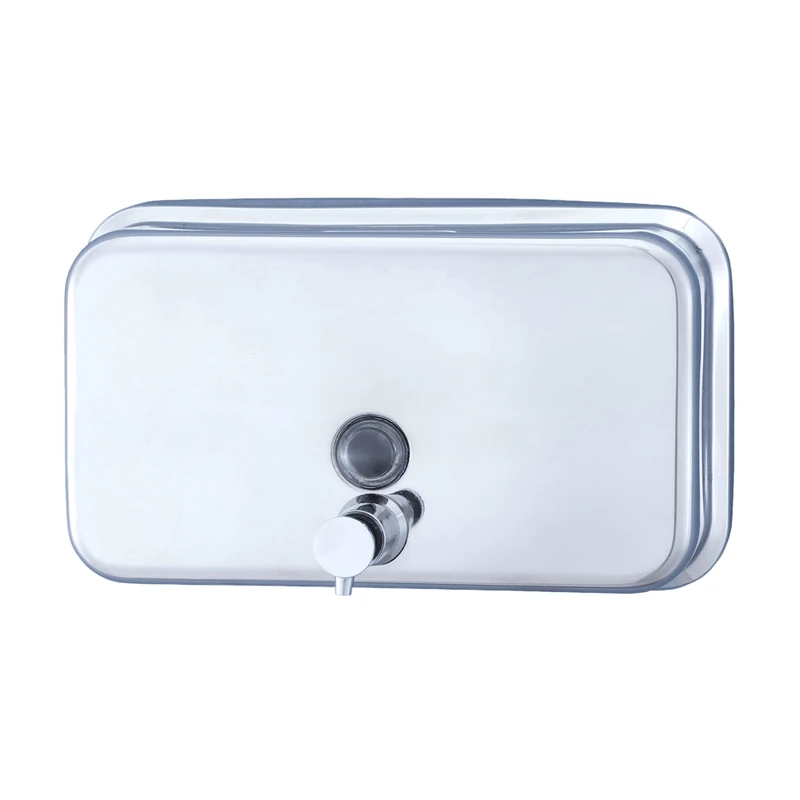 Jofel - ALL1003B Horizontal Soap Dispenser, Refillable, Polished Stainless Steel, 1 Litre