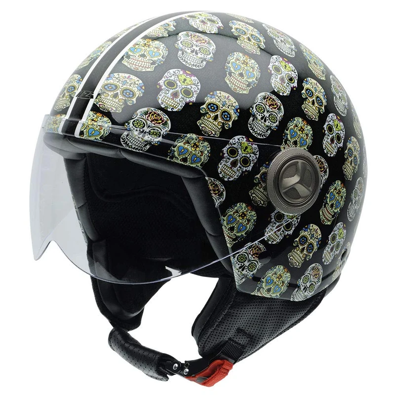 NZI Zeta Graphics Motorcycle Helmet, Mexcal, 57