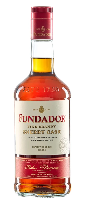 Fundador Sherry Cask Solera Brandy 1ltr | The Legacy of 150 Years of Craftsmanship | Harmonious and Smooth, Wine-infused Spanish Brandy | 36% vol