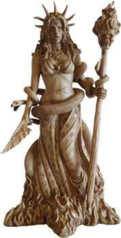 Pacific Giftware Greek Goddess White Sorceress Witchcraft Hecate Figurine Hekate Necromancy Deity Magic Powerful Pagan Witch Statue