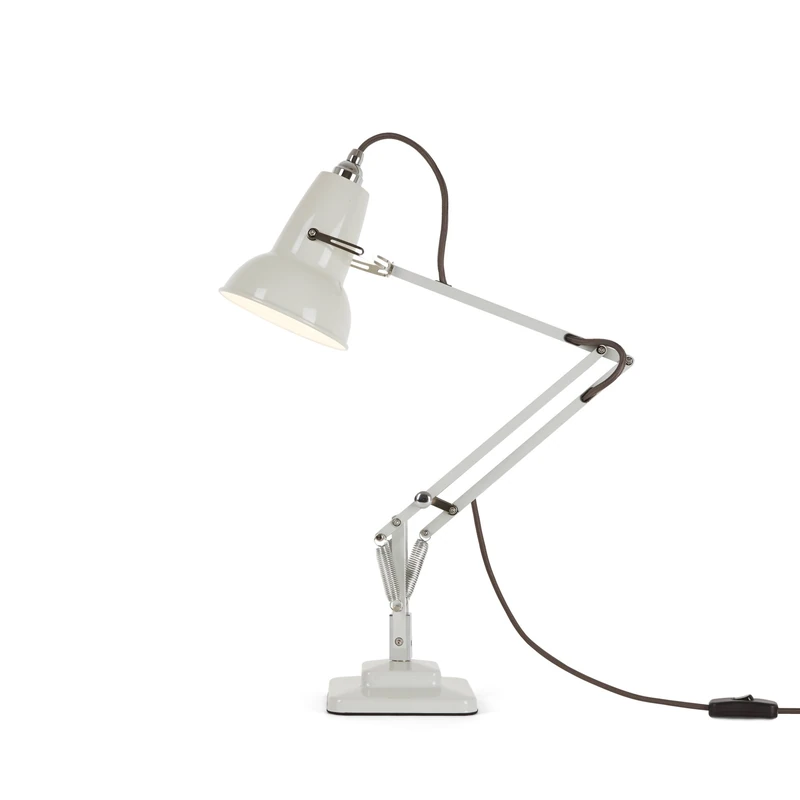 ANGLEPOISE Original 1227 Mini Desk Lamp - Linen White with Grey Cable