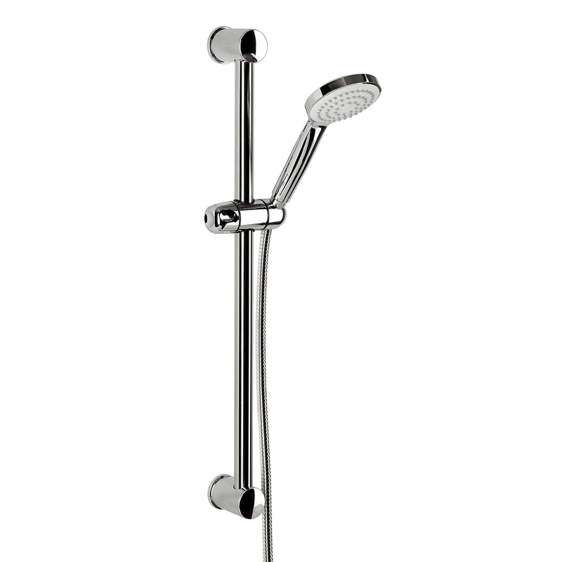 TATAY Shower bar set, 1 jet shower, includes shower rod and 1.5 m double-snap metal hose - Image 1