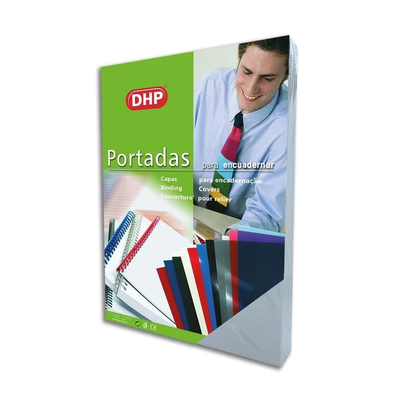 Pack of 100 PVC Binding Covers Glass, Format A4, 0.3 mm Thick