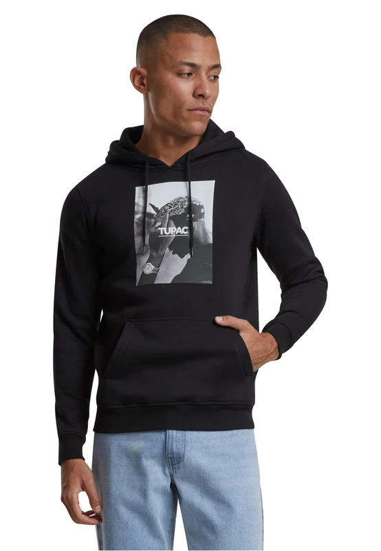 Mister Tee Men's 2pac F*ck the World Hoody Sweatshirt, Black, L UK - Image 1