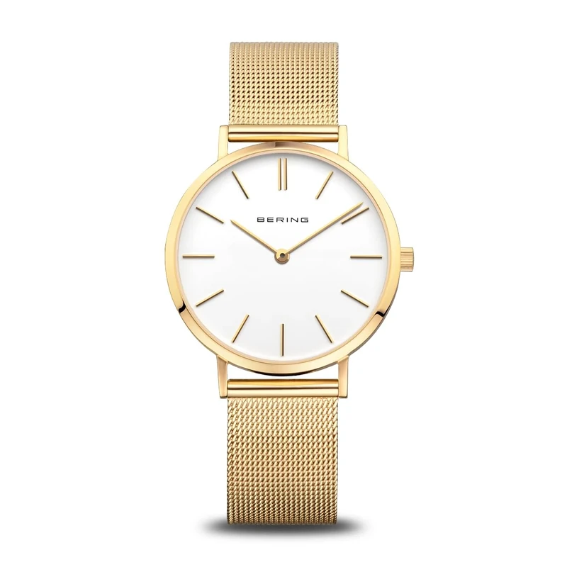 BERING Women Analog Quartz Classic Collection Watch with stainless steel Strap and Sapphire Crystal 14134-331