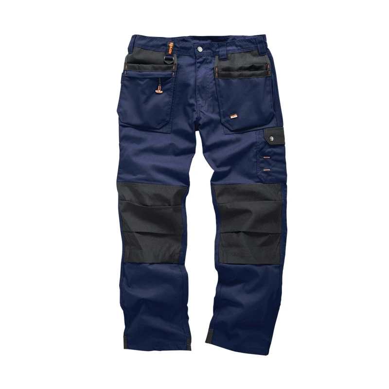 Scruffs Worker Plus Trouser Navy 38L - Multi-Function Workwear