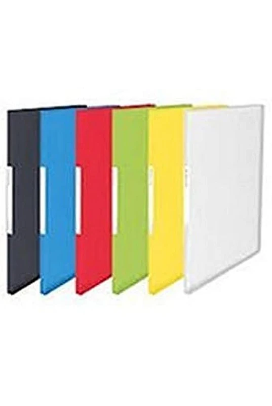 Esselte VIVIDA 624003 Flexible Document Folders A4 40 Pockets 80 Pages Transparent Pockets Assorted Colours Pack of 20