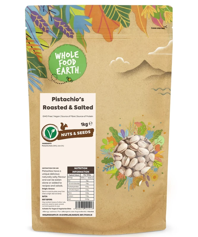 Wholefood Earth - Roasted and Salted Pistachio's, 1 kg