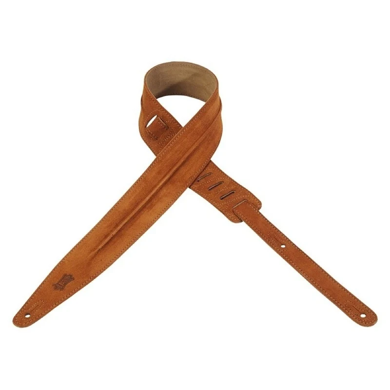 Levy's Hudson Series 2.5" Designer Suede Guitar Strap - Honey