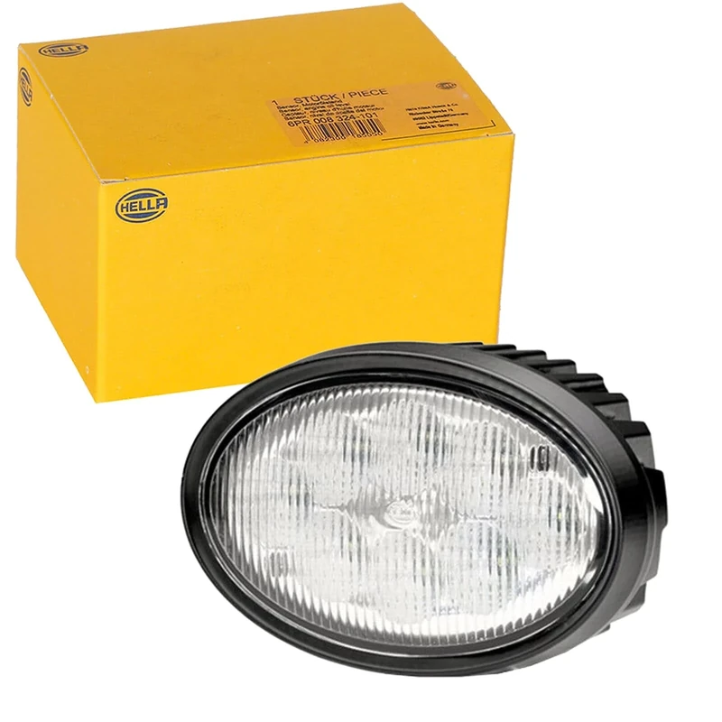 HELLA 1GA 996 661-021 LED-Worklight - Oval 100 - 12/24V - 1700lm - Fitting/Screw Connection - 2-point fastening - Short distance lighting - Plug: DEUTSCH plug