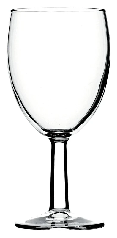 Pasabahce Saxon Wine Glasses, Glass, 12 oz, 250 ml, 48-Piece