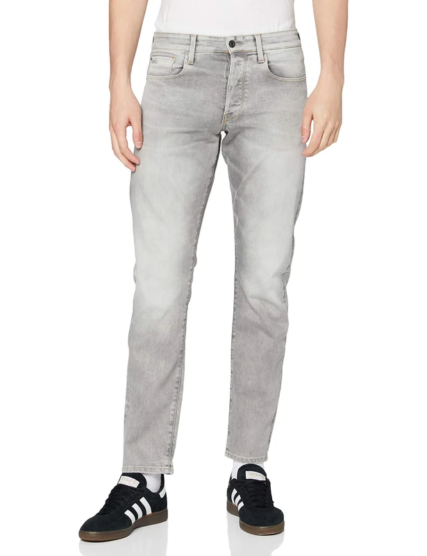 G-STAR Men's 3301 Regular Tapered Jeans, Grey (lt Aged 51003-7607-424), 27W / 30L