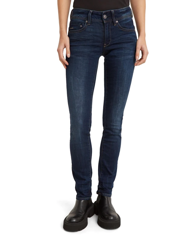 G-Star Women's Midge Saddle Straight Jeans, Blue (dk Aged D02153-6553-89), 22W / 30L - Image 1