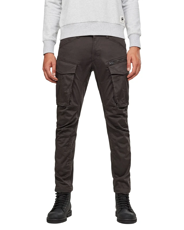 G-STAR Men's Rovic Zip 3D Regular Tapered Pants, Grey (Raven D02190-5126-976), 26W / 32L
