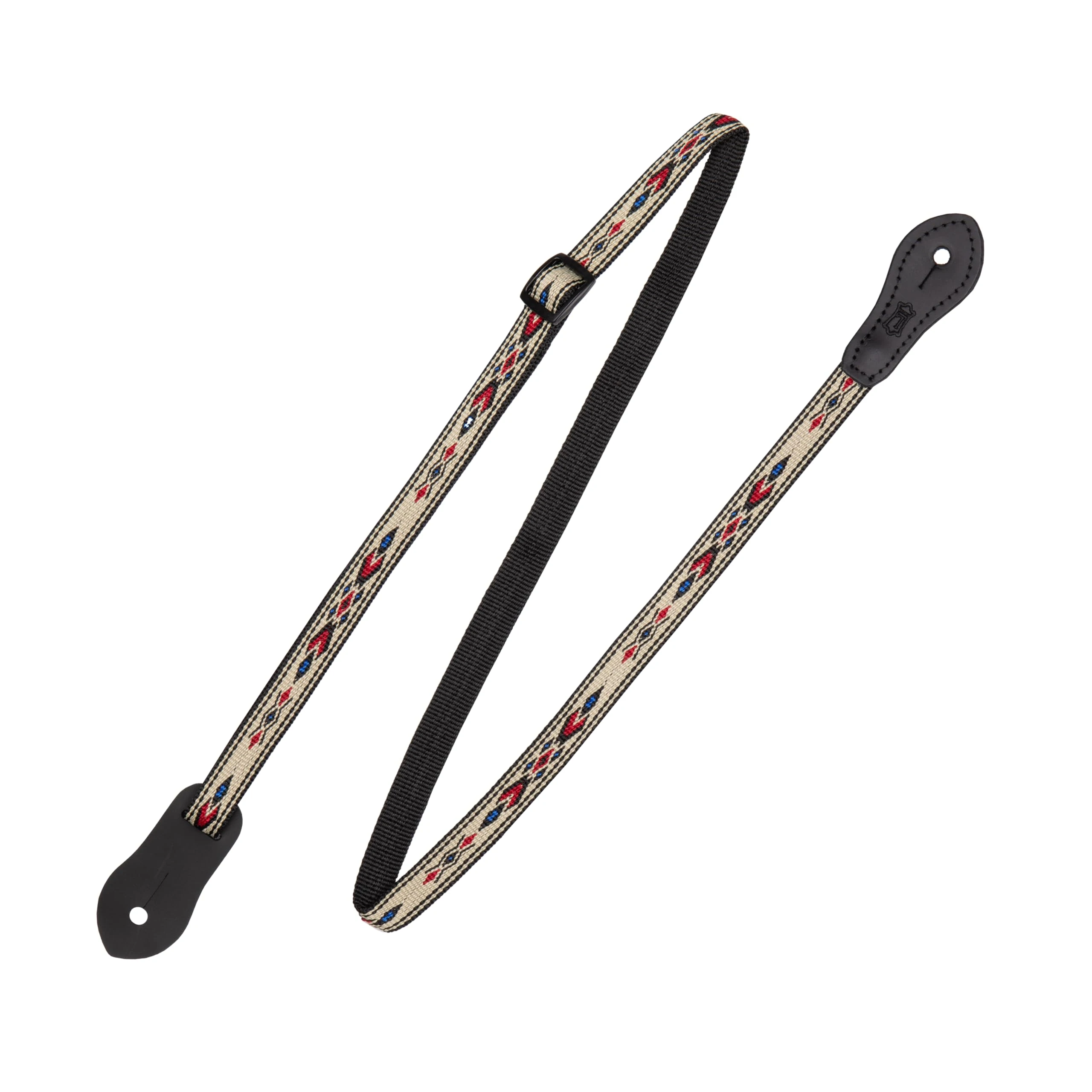 Levy's Leathers 1/2" Jacquard Weave Mandolin/Ukulele Strap with Dual Leather Strap Pin Ends, Adjustable to 50" (MJ19UKE-003)