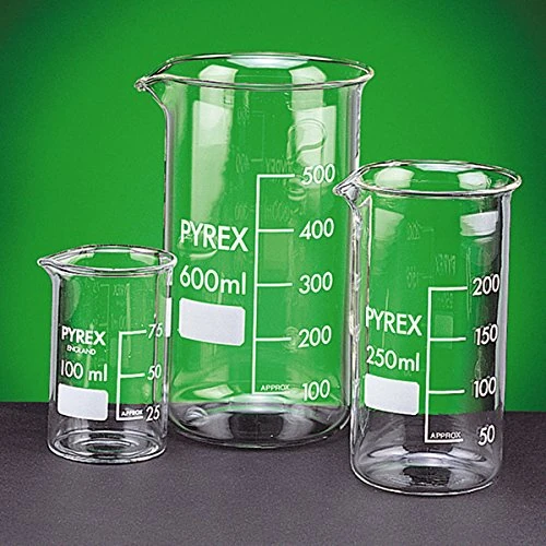 scilabware 001116 Beaker 1000Ml Pyrex Glass, Tall (Pack of 10)