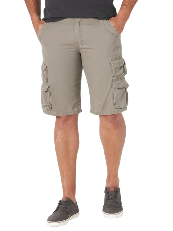 Wrangler Authentics Men's Premium Twill Cargo Short, Bullfrog, 40