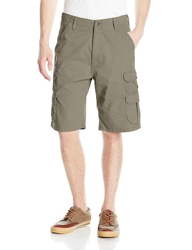 Wrangler Men's Big-Tall Authentics Premium Cargo Short, Bullfrog, 46