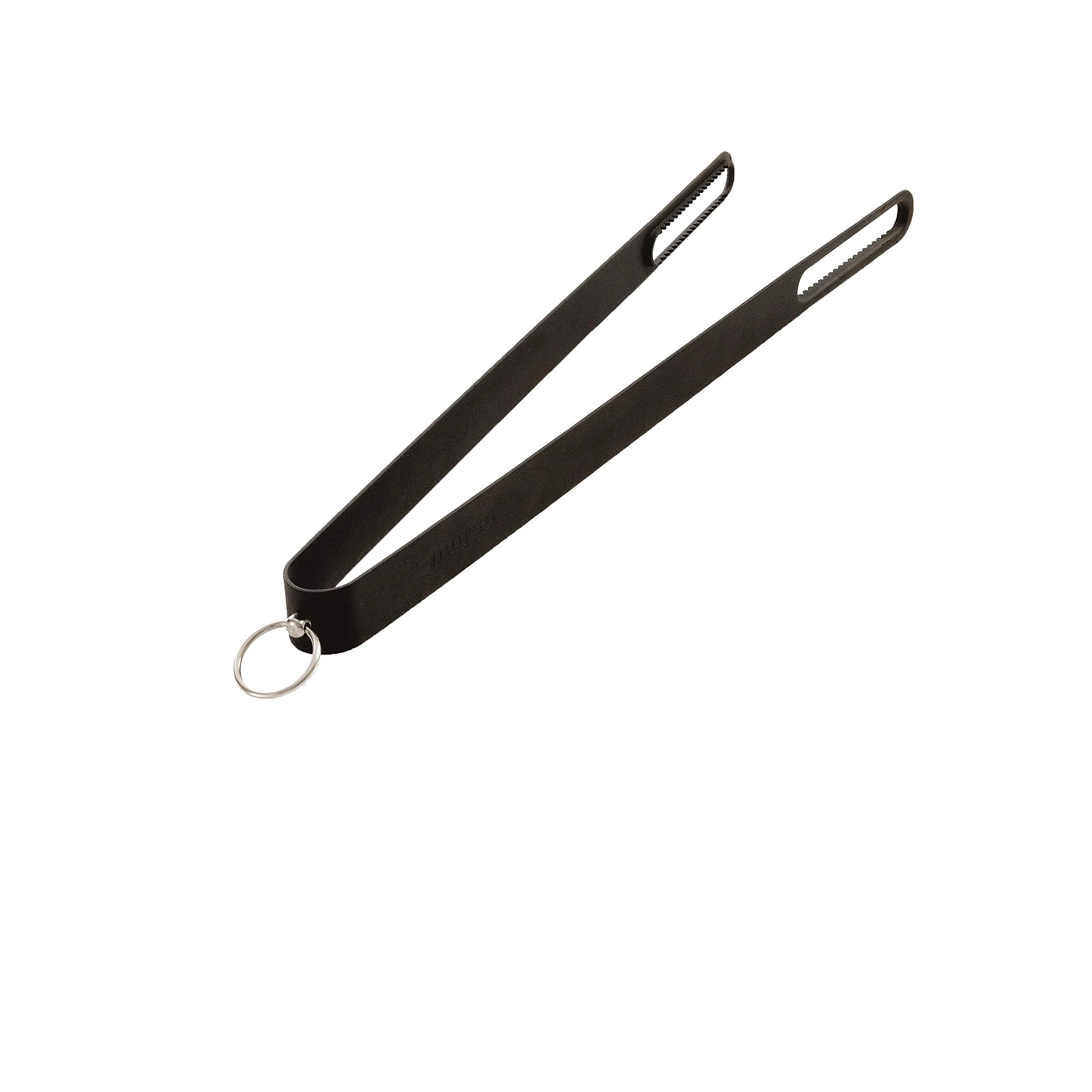 Morsø Fire Tongs for Use with All Ovens and Firepits, Scandinavian Design, Heavy Duty, Powder-Coated Steel with Serrated Edges, Black