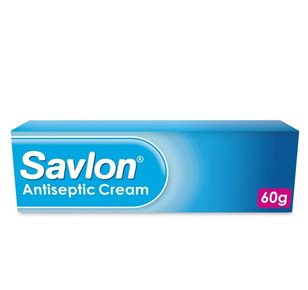 Savlon Antiseptic Cream, Cleanses & Helps Prevent Infection, First Aid for Minor Cuts & Wounds, Spots, Blackheads, Nappy Rash, Sunburn, Sores & Blisters (60g, 1 pack)