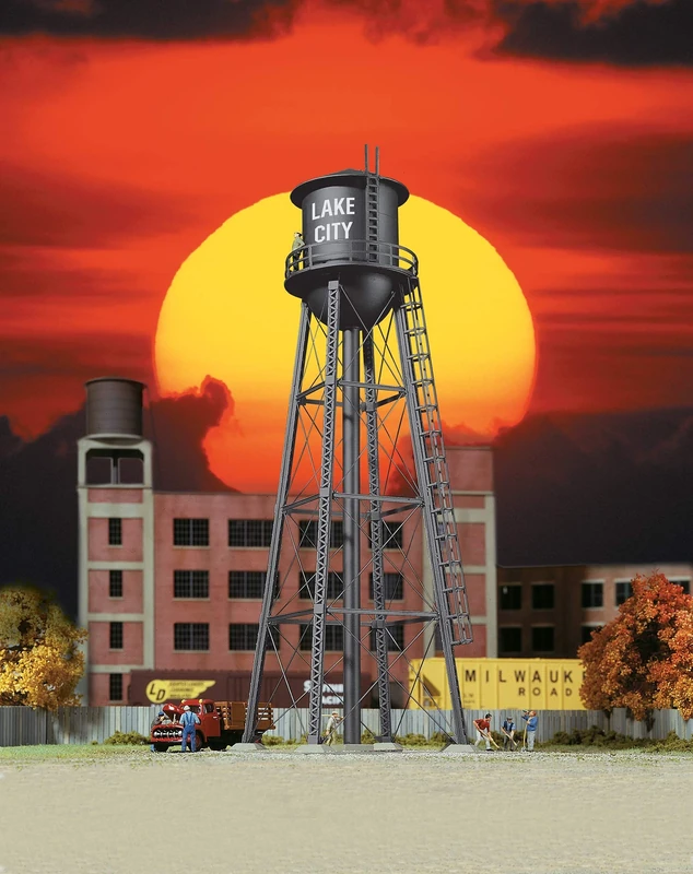 Walthers Cornerstone 933-3832 City Water Tower, Finished Model