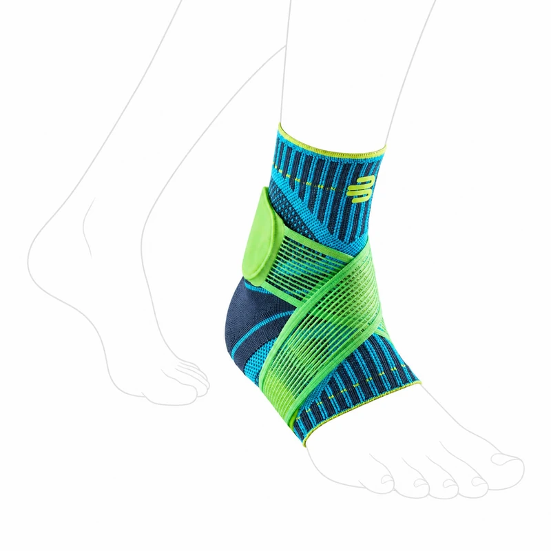 BAUERFEIND, 1 Unisex Ankle Support for Sports, Left Ankle Brace, For Ball Sports, Physical Activities, Stabilization, With Level Strap System, Size: M, Rivera, 11419401260712