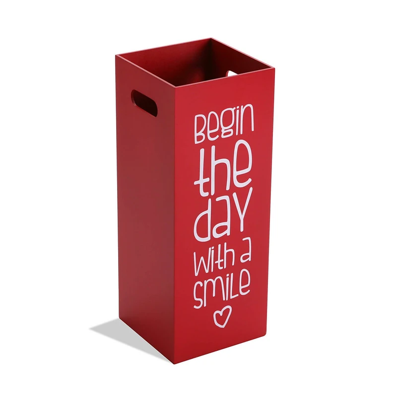 Versa - Red Umbrella Stand Fluor,53x21x21 cm