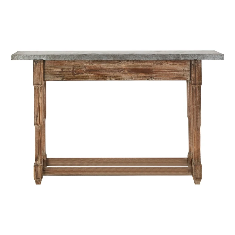 Premier Housewares Wooden Elementary Console Table, Natural