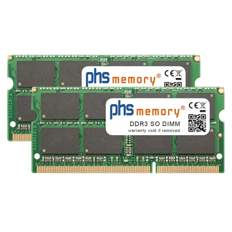 PHS-memory 8GB (2x4GB) Kit RAM Memory Compatible with QNAP TS-453S Pro DDR3 SO DIMM 1600MHz PC3L-12800S