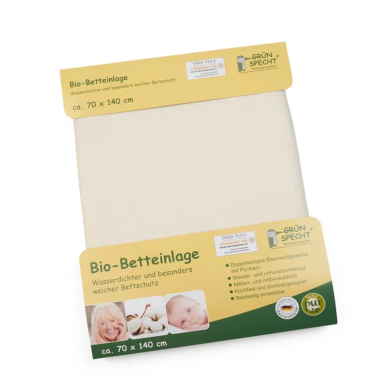 'Green Woodpecker 617 Organic Mat Totally Natural Bed 70 x 140 cm