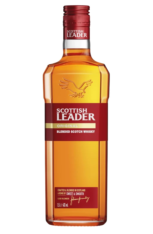 Scottish Leader Original | Blended Scotch Whisky | 40 Percent vol | 1.5litre | Sweet and Smooth | For those who are not held back by tradition