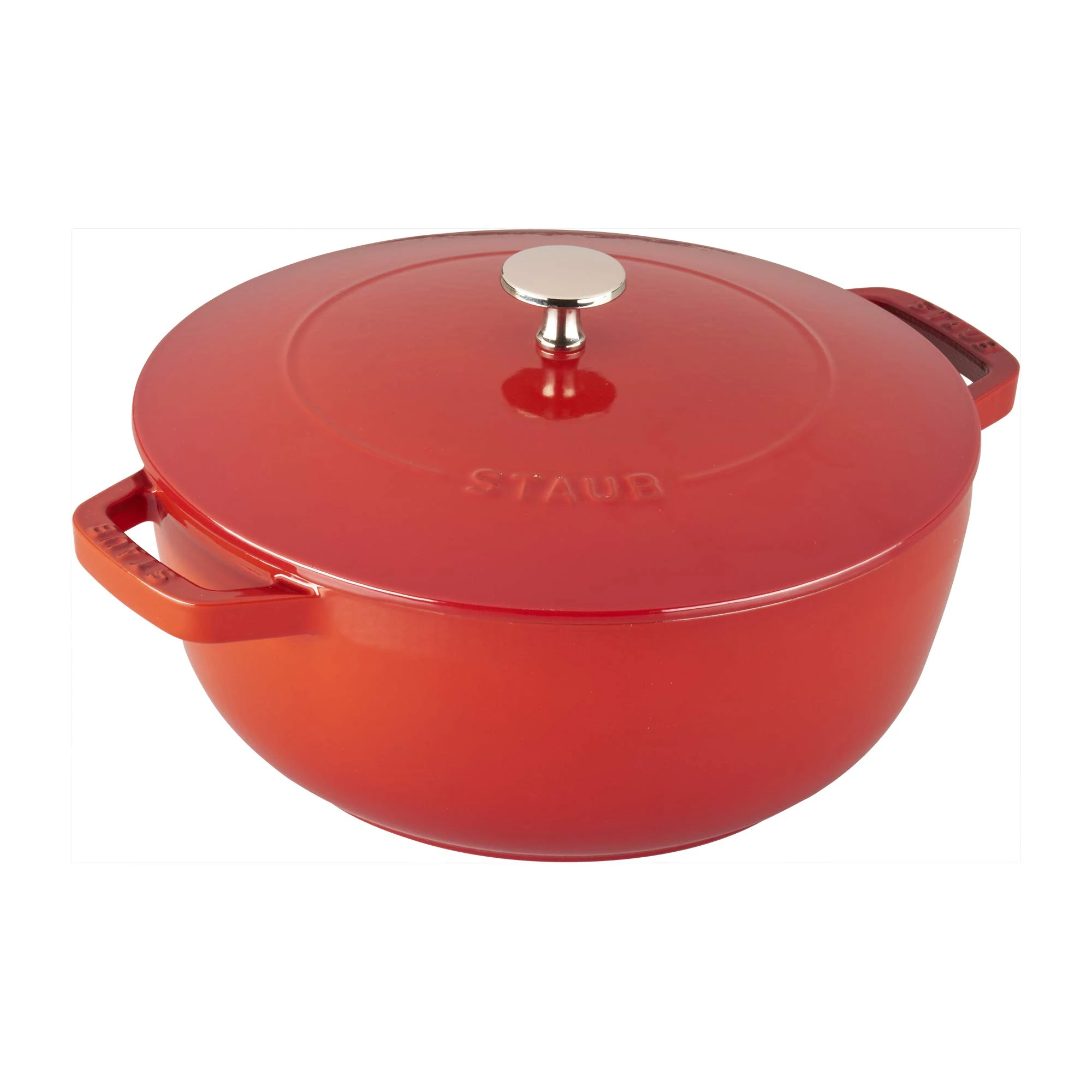 STAUB Cast Iron Essential French Oven, 3.75-quart, Cherry