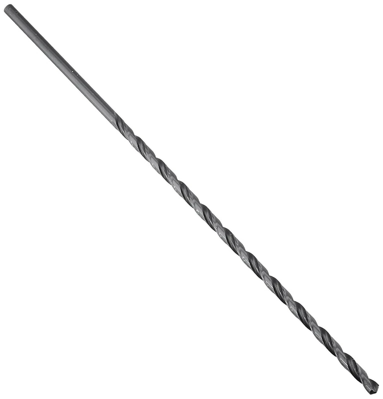 Drill America High Speed Steel 9/16 x 12" Extra Length Drill Bit with 3/8" Shank, DWDDL Series