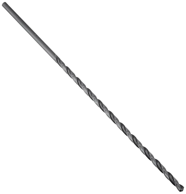 Drill America High Speed Steel 5/8 x 12" Extra Length Drill Bit with 3/8" Shank, DWDDL Series